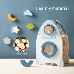 wooden learning rocket
