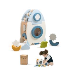 wooden learning rocket