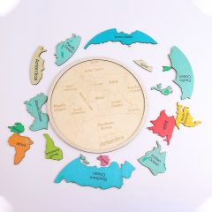 Alternative view of Montessori World Explorer Puzzle