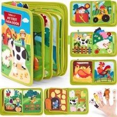 montessori farm busy book for todlers
