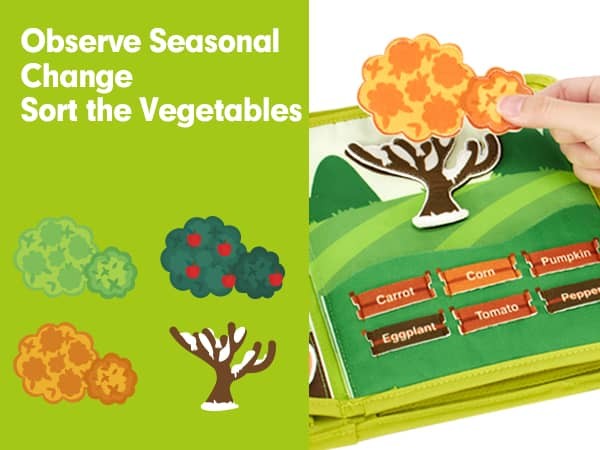montessori farm busy book offers 20 different activities across 10 page