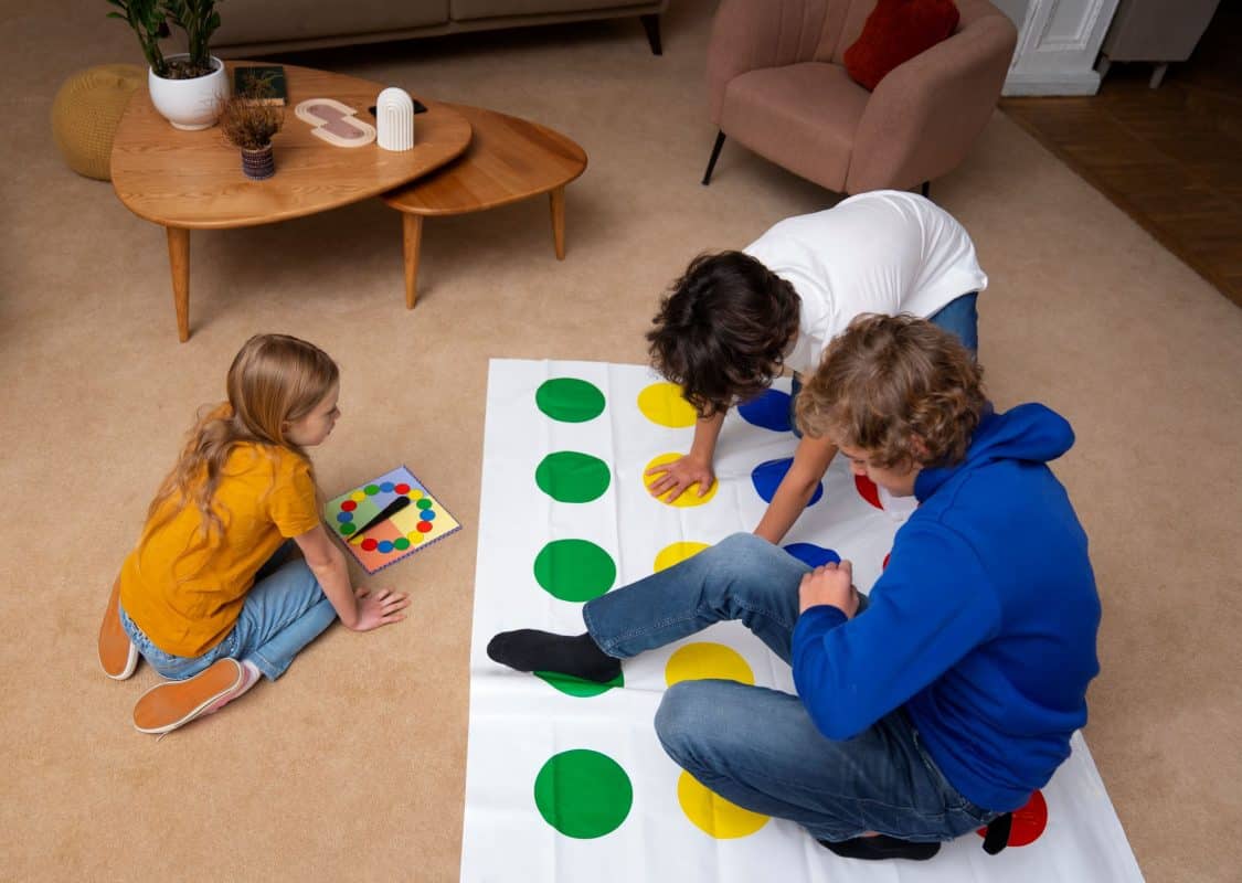 Preschool children using Sensory Toys for Early STEM Skills during hands-on play.
