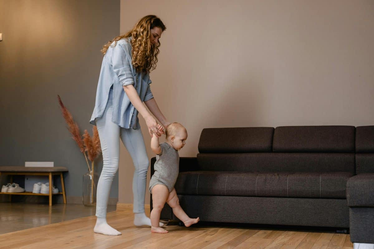 parent supporting child development through play activities